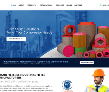 Anand Filters industrial earth moving