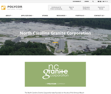 The North Carolina Granite Corp stone curbs