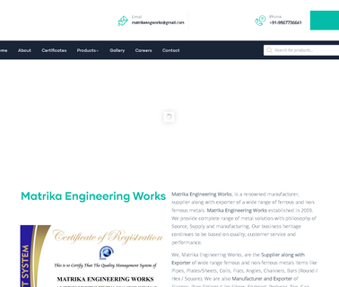 Matrika Engineering Works carbon steel pipe fitting tee