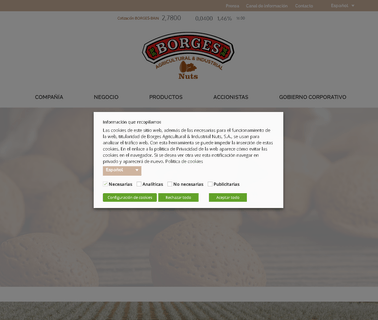 Borges Agricultural and Industrial Nuts Bain agricultural vegetables