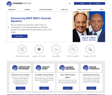 Ascp Board of Certification accreditation