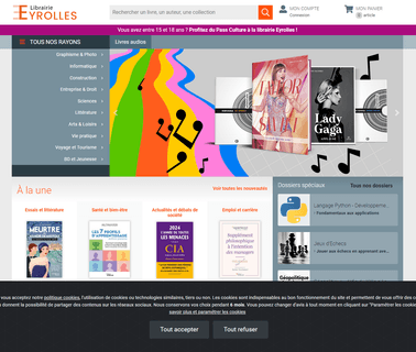 Accueil Librairie Eyrolles vetements ligne