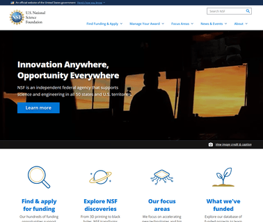 National Science Foundation accepted