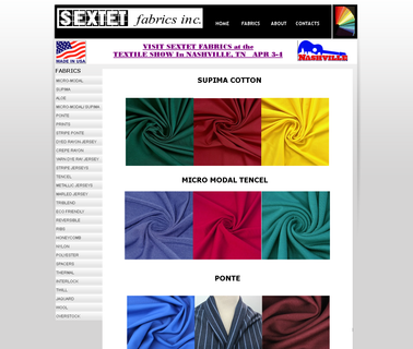 Sextet Fabrics, Inc detailed fabric