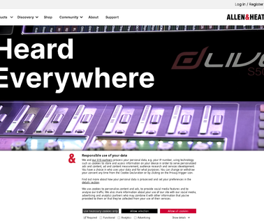 Allen & Heath Limited broadcast installation