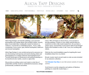 Alicia Tapp Designs art ceramic floor tile