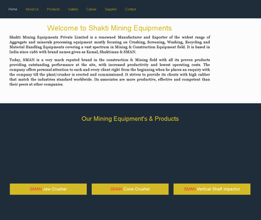 Shakti Mining Equipments equipments static
