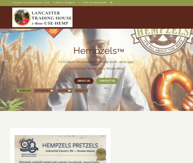 Hempzels Home Page original online
