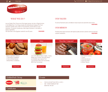 Golden Pack / International Co, For Food Industries one middle