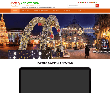 Shenzhen Toprex Festival Decoration led outdoor tree light