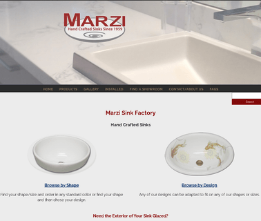 Marzi Sinks tile mount