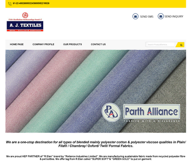 A. J. Textiles fabric shirting