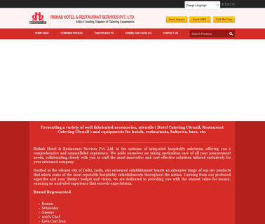 Rishab Hotel & Restaurant Services stand rice