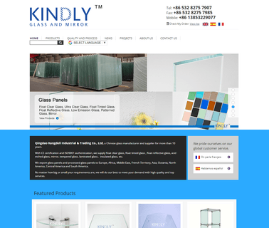 Qingdao Kangdeli Industrial and Trading industrial tempered glass