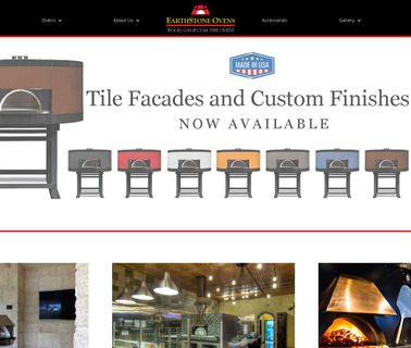 Earthstone Ovens burning brick