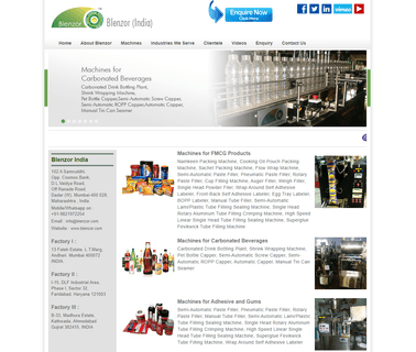 Blenzor Tm India cosmetics filling sealing