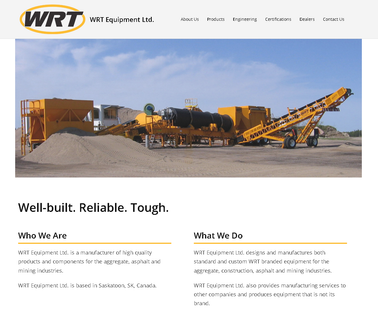 Wrt Equipment Ltd. types washers
