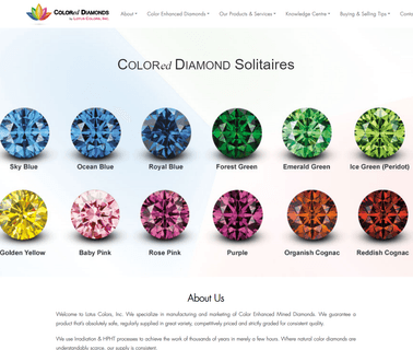 Lotus Colors diamonds colored