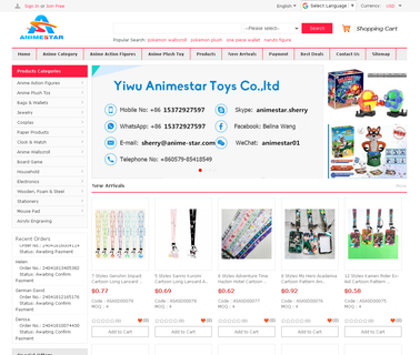 Yiwu Animestar Toys anime