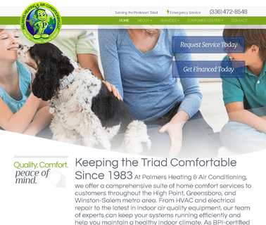 Palmers Heating & Air Conditioning Hvac Repair Thomasville Nc winston salem