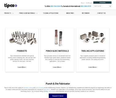 Tipco Punch cylinders nitrogen