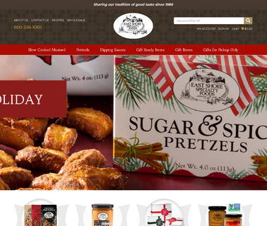 East Shore Specialty Foods Inc.: Profile gourmet dipping