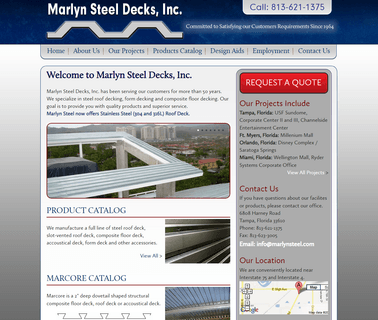 Steel Roof Decking Marlyn Steel Decks Tampa Florida fabrication floor