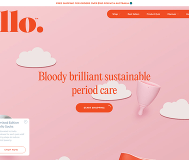 Home - Hello Cup feminine tampons