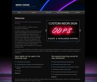 Neon Vision outdoor led sign lighting