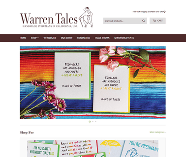 Warren Tales handmade printed