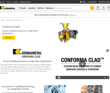 Kennametal Conforma Clad clad