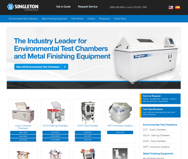 Singleton Corporation laboratory plating