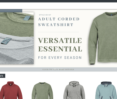 Perrin Sportswear college designs