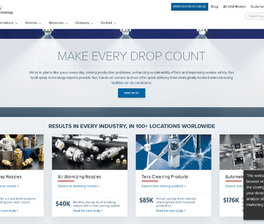 Spraying Systems Co. spraying packaging