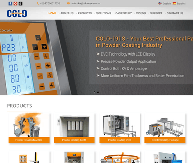 Hangzhou Color Powder Coating Equipment booth electric