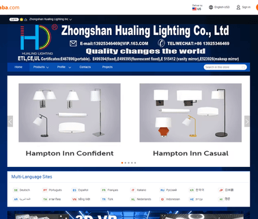 Zhongshan Hualing Lighting Inc. modern steel table