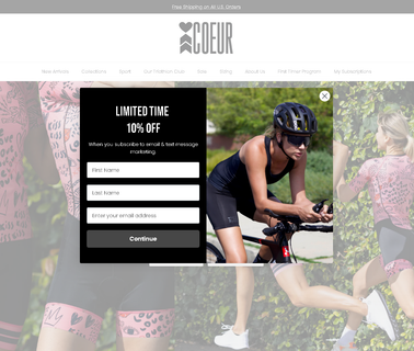 Coeur Sports cycling clothing and accessories