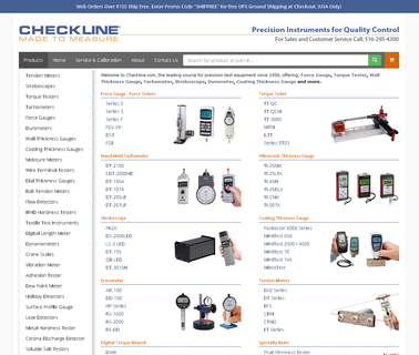 Tension Torque Force Thickness Speed Gauges Checkline.com electronic tachometers
