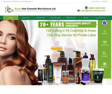 Bingo Hair Cosmetic Manufacture dyeing service