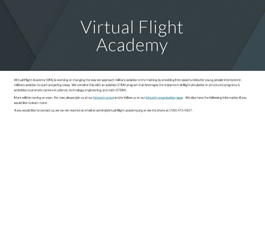 Virtual Flight Academy military programs