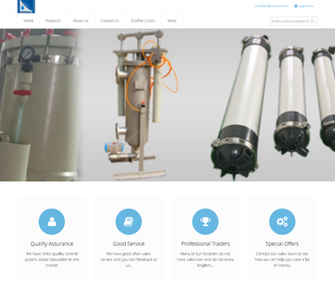 Ecofine Water Treatment Equipment water pleated filter