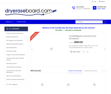 White Dry Erase Marker Bo easel