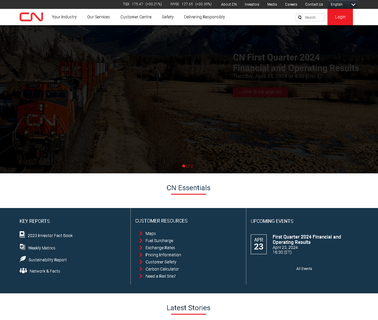 Cn Rail recording transportation