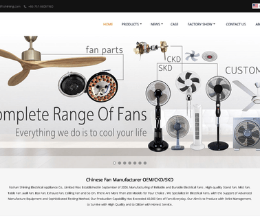 Shining Electronic box fans stand