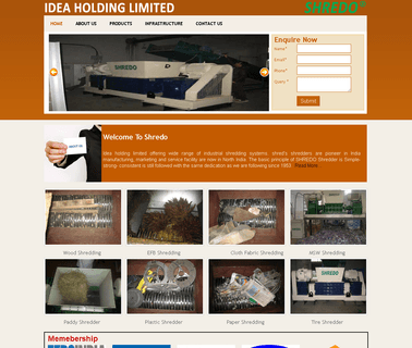 Idea Holding Limited shredders waste