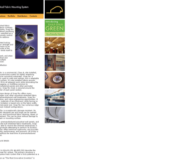 Snap-Tex International fabric ceiling