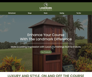 Landmark Golf Course Products elevating scrapers