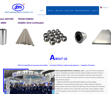 Baoji Yongshengtai Titanium Industry annealed bar