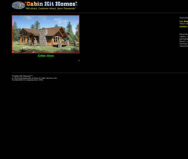 Cabin Kit Homes, Mill Direct, built homes