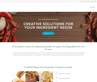 Superior Natural Foods iqf frozen foods